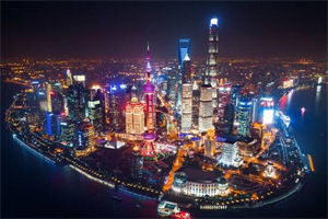 The most beautiful night view in Shanghai